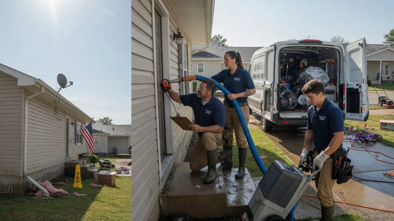 Ceiling Water Damage Restoration in Mccune, KS near me